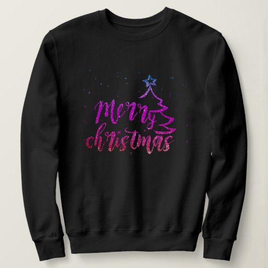 Parties scintillant Snowflake Sweatshirts Flocon d (Design devant)