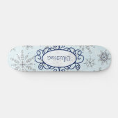 Parties scintillant Snowflakes Comp Skateboard (Horz)
