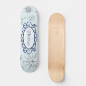Parties scintillant Snowflakes Comp Skateboard (Recto)