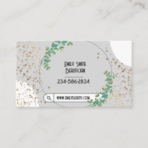 Parties scintillant Stars Boho Carte de visite de 