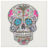 parties scintillant Sugar Skull tissu (Détail)