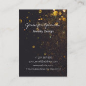 Parties scintillant sur Black Jewelry Cartes Carte (Devant)