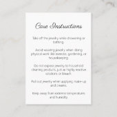 Parties scintillant sur Black Jewelry Cartes Carte (Dos)