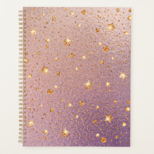 Parties scintillant sur Rose Gold & Purple Foil Te