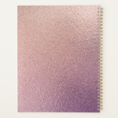 Parties scintillant sur Rose Gold & Purple Foil Te (Dos)