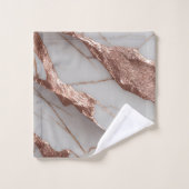 Parties scintillant tendance en cuivre marbre (Gant de toilette)