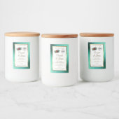 Parties scintillant turquoise et Étiquettes de pro (Bouteilles)