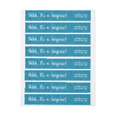 Parties scintillant TURQUOISE Étiquettes de adress (Feuille)