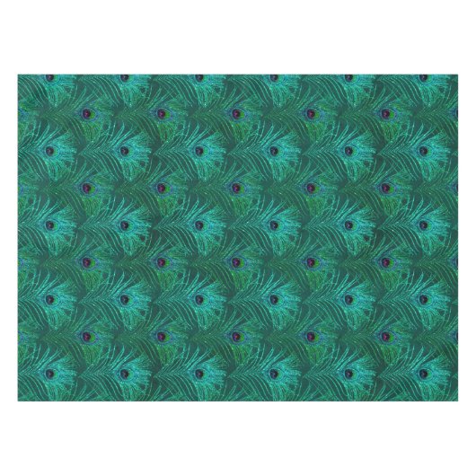Parties scintillant turquoise Peacock Feaths Nappe (Devant (Horizontal))