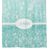 Parties scintillant turquoise Personnaliser rideau (Devant)