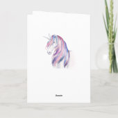 Parties scintillant Unicorn hiver photo de vacance (Dos)