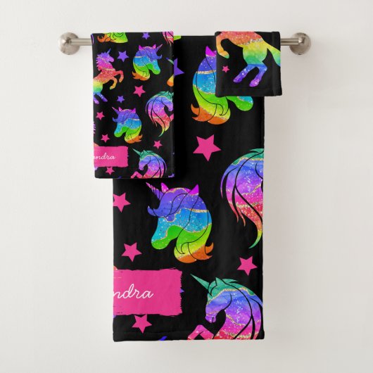 Parties scintillant Unicorn Motif arc-en-ciel avec (En situation)
