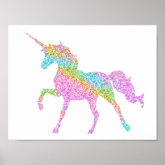 Parties scintillant Unicorn Poster (Devant)