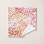 Parties scintillant Unicorne Peach Rose (Gant de toilette)