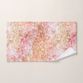 Parties scintillant Unicorne Peach Rose (Serviette à main)