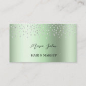 Parties scintillant vert foncé Carte de visite d'a (Devant)