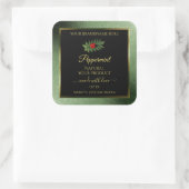 Parties scintillant vert foncé Noir Étiquettes de  (Sac)