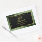 Parties scintillant vert foncé Noir Étiquettes de (Enveloppe)