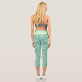 Parties scintillant verte Capri Leggings (Verso)