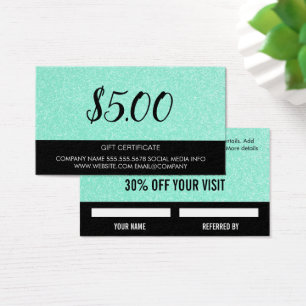 Parties scintillant verte Carte remise