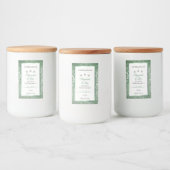 Parties scintillant verte de forêt Étiquettes de p (Bouteilles)