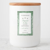 Parties scintillant verte de forêt Étiquettes de p (Devant)