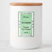 Parties scintillant verte Emerald avec Étiquettes  (Devant)