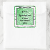 Parties scintillant verte Emerald avec Étiquettes (Sac)