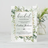 Parties scintillant verte et d'or Invitation de la (Debout devant)