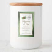 Parties scintillant verte et Étiquette de produit (Devant)