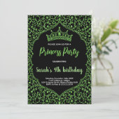 Parties scintillant verte Princesse Invitations d' (Debout devant)