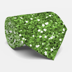 Parties scintillant verte radiante Cravate contemp