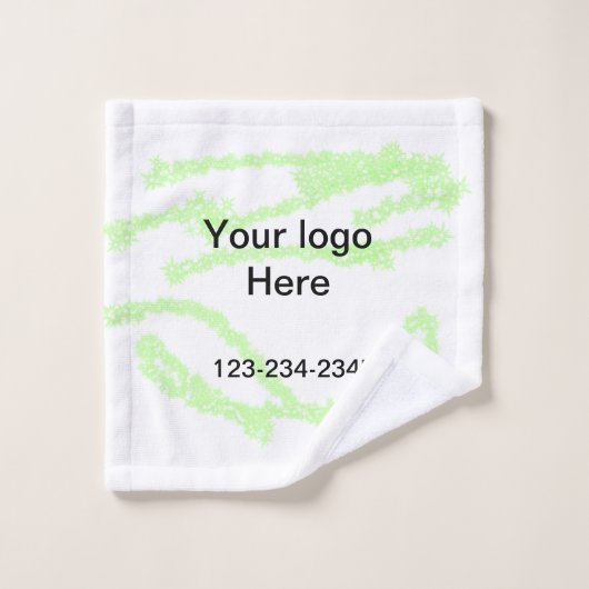 Parties scintillant verte simple ajouter votre num (Gant de toilette)