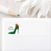 Parties scintillant verte talons Étiquettes de adr (En situation)