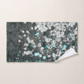 Parties scintillant verte turquoise Glam #1 (Parti (Serviette à main)