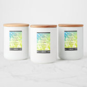 Parties scintillant verte turquoise Logo Étiquette (Bouteilles)