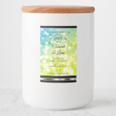 Parties scintillant verte turquoise Logo Étiquette (Devant)