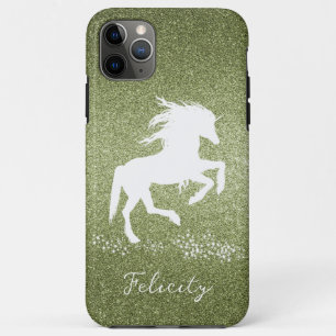Parties scintillant verte Unicorn Coque-Mate coque