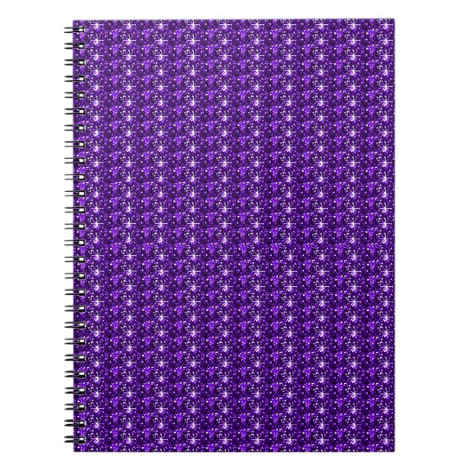 Parties scintillant violet carnet (Devant)