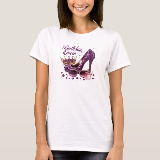 Parties scintillant violet diamant haut talon d'an (Devant)