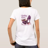 Parties scintillant violet diamant haut talon d'an (Dos)