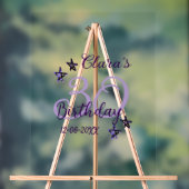 Parties scintillant violet étoiles 30e anniversair (Neutre)