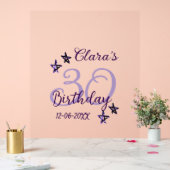 Parties scintillant violet étoiles 30e anniversair (Mariage)