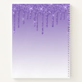 Parties scintillant violet Lashes Carnet Journal d (Dos)
