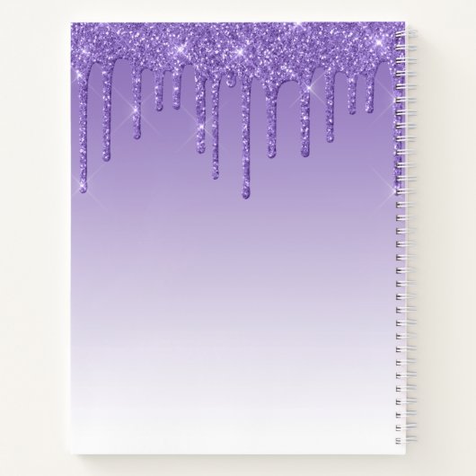 Parties scintillant violet Lashes Carnet Journal d (Dos)