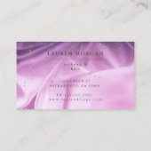 parties scintillant violet matériau satin carte de (Dos)