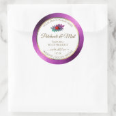 Parties scintillant violet moderne Étiquettes de p (Sac)