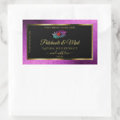 Parties scintillant violet moderne Étiquettes de p (Sac)