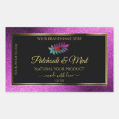 Parties scintillant violet moderne Étiquettes de p (Devant)