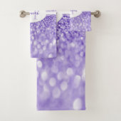 Parties scintillant violet Personnaliser les servi (En situation)